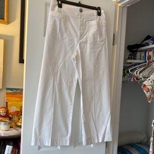 Maeve White Women's Wide-Leg Jeans